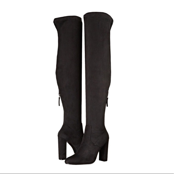 Steve Madden Shoes - Steve Madden Black Emotions Over the Knee Boots
